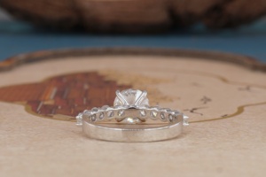 Anillo de Diamante de Oro Sólido de 14K Creado en Laboratorio para Mujer, Anillo de Compromiso y Boda Elegante y de Lujo, Diamante Sintético, Joyería Fina, Regalo - Product Image 5