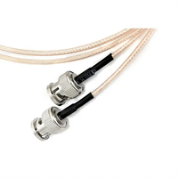 Pasokan Pabrik Kabel Video HD-SDI BNC Male ke Mini BNC Male RG179 75ohm Low Loss RG179 untuk Kamera CCTV, Kabel Koaksial