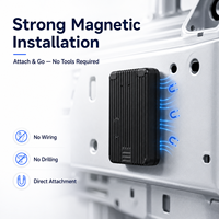 Mini Rastreador GPS Inalámbrico Portátil 4G LTE WiFi GPRS GSM, Resistente al Agua, con Fijación Magnética, para Vehículos, Visualización por Aplicación de PC y Android, 1 Año