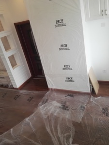 Paquete de 6 Lonas de Plástico para Pintores, 9x12 Pies, Cubierta Protectora contra el Polvo, Fundas de Plástico para Muebles, Lona de Plástico para Pintar - Product Image 1