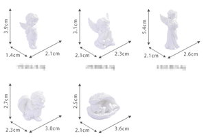 Figurine de Fée 3D en Résine, Poupée Ange Blanche Classique, Petite Sculpture de Chérubin, Cadeau Commémoratif, Ornement Religieux, Jouet pour Enfant en Gros - Product Image 2