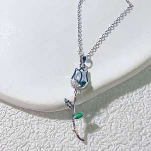 Tulipes Pendentifs Colliers pour Femmes Élégant En Acier Inoxydable Or Couleur Colliers Amitié Bijoux Cadeaux - Product Image 3