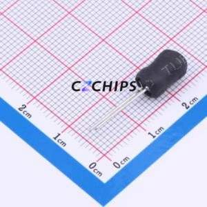 Inductor de Anillo de Color PDPTAT0608-102K / Componente de Orificio Pasante (THT), D7.5xL10mm 1mH 10% 240mA 2.4Ohm - Product Image 1