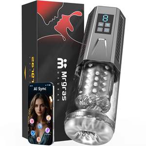 Juguetes Sexuales Masculinos con Sincronización IA, 7 Modos de Empuje, Rotación, Vibración y Lamido, Control por Aplicación y Pantalla LCD, Máquina Sexual para Adultos - Product Image 6