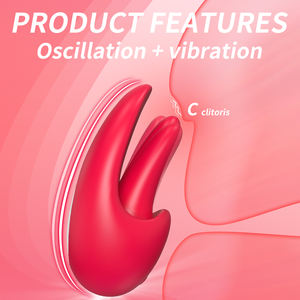 S-Hande Nieuwe Aanwinst Tonglikkende Vibrator Vrouwen Dubbele Stimulatie <span class=keywords><strong>Massage</strong></span> Seks Speelgoed Volwassenen voor Koppels - Product Image 3