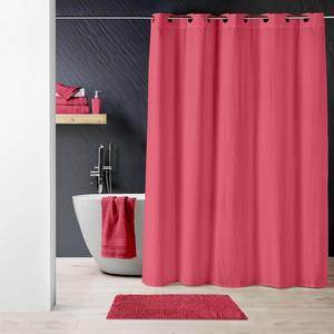 Rideau de douche DOTTY avec œillets à clip CM 180X200 framboise - Product Image 1