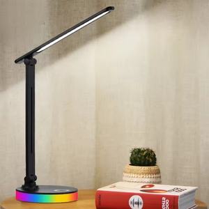Lampe de table LED moderne simple avec capteur pour salon, bureau, chevet, lecture, USB - Product Image 2