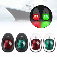 Signal lumineux de navigation 12V lumière côté tribord et bâbord vert et rouge led feux de bateau Marine pour bateau Yacht camion remorque Van