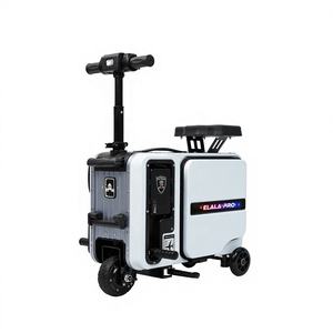 ELALA Nouvelle Arrivée Valise Électrique à Roulettes avec Bande Lumineuse Ambiante Colorée et Grand Écran Numérique pour Voyages - Product Image 1