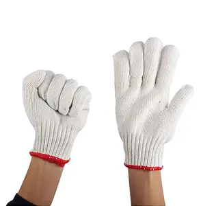 Handschuhe aus 100% Baumwolle Porzellan weißer Handschuh natürlicher weißer Baumwoll handschuh