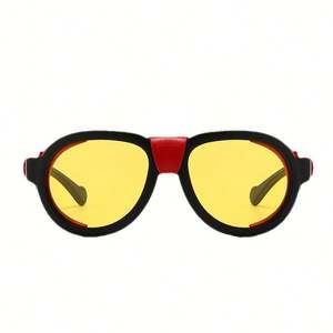 Lunettes de soleil polarisées UV400 vintage 2025 pour hommes et femmes, avec rivets, monture en cuir PU, style punk, pour la conduite, vision nocturne, Steampunk - Product Image 3