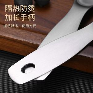 Stainless steel square head rice spoon short handle large spoon deep spoon household rice spoon restaurant dish spoon - Product Image 4