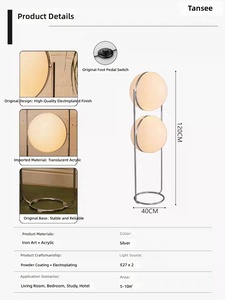 Lampada da Terra Moderna Nordica dal Design Semplice e Artistico per Soggiorno e Camera da Letto - Product Image 5