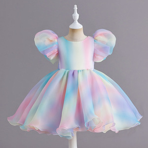 Vestido de <span class=keywords><strong>Princesa</strong></span> con Mangas Abullonadas para Niñas, Estilo Linda, Superventas, Vestido Combinado para Mujer, Vestido de <span class=keywords><strong>Princesa</strong></span> - Product Image 6