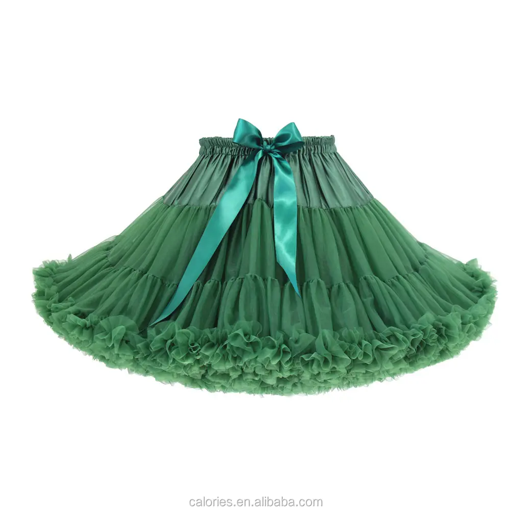 Hot Selling Wholesale Fashion Layered Petticoat Pettiskirt Tutu Skirt for Adult Girls with Ruffles