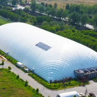 Structure de dôme pneumatique à grande portée pour salle de sport de football et de tennis
