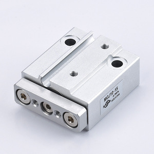 SXQD Pneumatic <b>Miniature</b> Cylinder MGJ10-15 Aluminum Body Guide Rod 0.7Mpa Made In China - Product Image 2