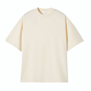 T-shirt da uomo a maniche corte in cotone a doppio filo pesante 245GSM, anti-pilling, vestibilità rilassata minimalista JP, personalizzabile con logo OEM - Product Image 1