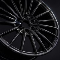 عجلات XTTD جديدة مخصصة سوداء لامعة بـ 10 أذرع مقعرة مصنوعة من سبيكة معدنية مطروقة 5x120/112/108/127 عالية الأداء