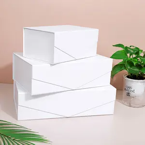 निर्माता थोक रंगीन सफेद क्रिएटिव वी-आकार का उपहार बॉक्स मल्टी-कलर फ्लिप-टॉप फोल्डिंग बॉक्स रेडी-मेड फोल्डिंग उपहार बॉक्स