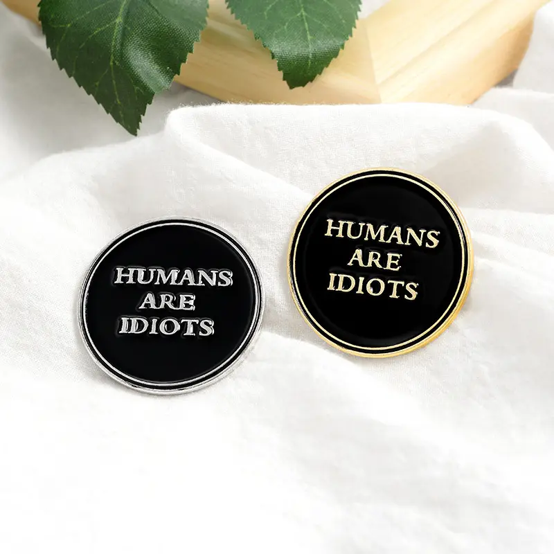 2024 Creatieve 'Ik Heb Geen Ldea Wat Ik Doe' Broche Leuke Pop Revers Badge Voor Humoristische Fashion Statements Broche