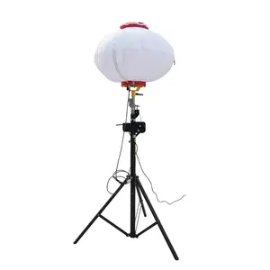 Portable I00W/200W/500W/1000W Led Ballon Tripod Light Tower Work for Construction Site Camping Emergency