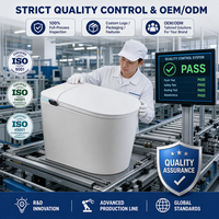 Siège de toilette intelligent avec bidet intégré et chauffage automatique pour salle de bain, cuvette de WC en céramique, équipement sanitaire pour catalogues de vente au détail
