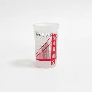 Vodka de 25ml, recuerdo turístico, vaso de chupito, regalos de promoción, base pesada, sublimación, vasos de chupito helados para Dublín - Product Image 1