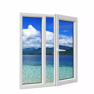 Petites fenêtres Upvc en plastique à <span class=keywords><strong>double</strong></span> <span class=keywords><strong>vitrage</strong></span> en <span class=keywords><strong>PVC</strong></span> Cadre de fenêtre en vinyle européen Upvc Fenêtre à <span class=keywords><strong>battant</strong></span> à la française - Product Image 2