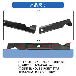Cuchilla de Repuesto para Cortacésped A18480-2 8480Blade405380 Negra para Usuarios de Cortacéspedes, Accesorio para Herramientas de Jardín - Product Image 5
