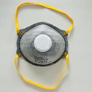 OEM 20Pack FFP2 Carbon Valved Cup Máscara de Poeira Respirador Particular Descartável com Nariz Ajustável Clipe Máscara de Poeira KN95 Cup Máscara - Product Image 4