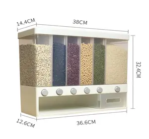 alimentos 2020 de cereales de Caja de almacenaje de la <span class=keywords><strong>cocina</strong></span> de la comida de arroz de grano contenedor - Product Image 1