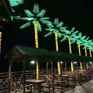 LED Coconut Palm <b>Tree</b> Decoration Light for Outdoor Garden Landscape and Tropical Festival Scene <b>Lighting</b> Display - Product Image 1