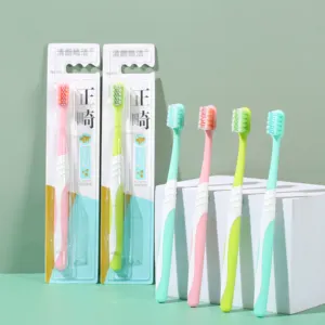 Hot Sale neues Design Mundhygiene-Kit für weiche Borsten Kiefer ortho pä dische Zahnbürste Kiefer ortho pä dische Zahnbürsten