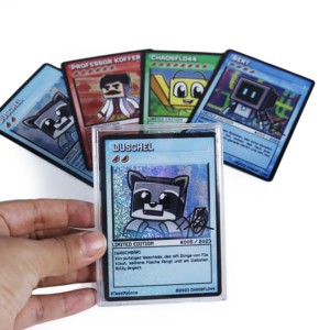 Carte Collezionabili Personalizzate con Personaggi Anime, Stile <span class=keywords><strong>Manga</strong></span>, Cornice Nera, Materiale Cartaceo, Angoli Arrotondati, Ecologiche, OEM ODM - Product Image 4