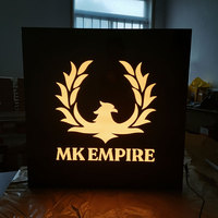 Caisson lumineux en acrylique 3D double face pour l'extérieur Caisson lumineux LED publicitaire
