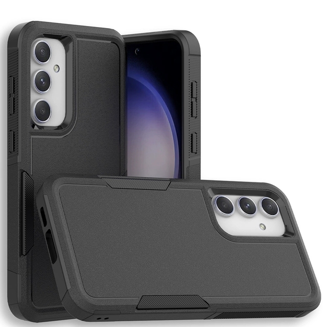 Mobile Phone Case for Samsung S26 Ultra S25 S24 S23 FE S22 Plus S21 for iPhone 17 Pro Max 2 in 1 TPU+PC Phone Cover Case