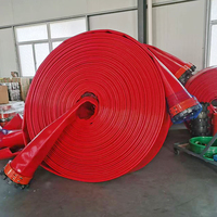 Qualité Tpu rouge pose plat décharge tuyau d'eau tuyau 6 8 pouces pour piscine pompe ferme Agriculture Irrigation