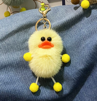 Jouets en peluche de dessin animé, poupée en fourrure douce et moelleuse, pompons, longues jambes, grands yeux, petit monstre original, elfe, porte-clés lumineux, boule de fourrure moche
