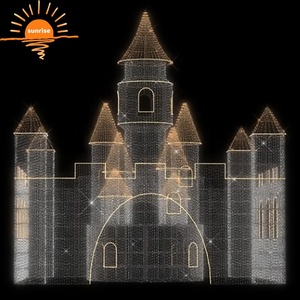 Personalizado de alta calidad al aire libre de la moda de Navidad LED motivo gigante Castillo luces para la plaza cuadrada decoraciones - Product Image 6