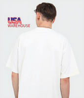 T-Shirt Homme Oversize Uni 100% Coton Respirant 180 g/m² Impression Personnalisée DTG DTF Expédié depuis l'Entrepôt Américain