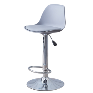 Sillas <span class=keywords><strong>de</strong></span> <span class=keywords><strong>Bar</strong></span> Personalizadas sin Brazos <span class=keywords><strong>de</strong></span> Cuero PU, Altura 60 cm, Silla <span class=keywords><strong>de</strong></span> <span class=keywords><strong>Bar</strong></span> <span class=keywords><strong>de</strong></span> Lujo Blanca y Plateada, Resistente para Cocina - Product Image 6