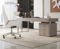Bureau simple et moderne, combinaison table et chaise, nouveau bureau de direction chinois, bureau blanc de président, mobilier de bureau de gestionnaire