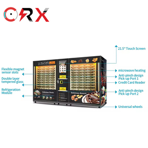 Certification CE du fournisseur de distributeurs automatiques Chauffage au micro-ondes entièrement automatique avec stockage 18 Boîte à lunch pour aliments chauds - Product Image 4
