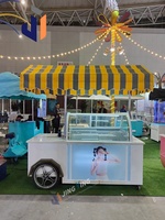 Vélo alimentaire électrique, chariot de nourriture de rue écologique avec réfrigérateur pour des collations rapides et des événements gastronomiques