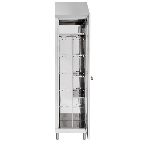 Armadietto della scopa dell'acciaio inossidabile degli armadi dell'ospedale con 1 porta ed il divisore interno - Product Image 1