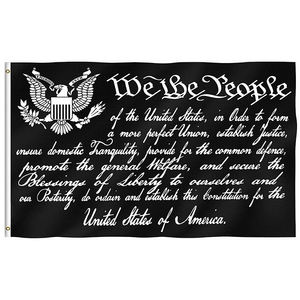 Vente en gros personnalisé <span class=keywords><strong>pas</strong></span> <span class=keywords><strong>cher</strong></span> 3x5 pieds nous le peuple 4 juillet bannière Memorial Day drapeau de la fête des anciens combattants avec œillets - Product Image 2