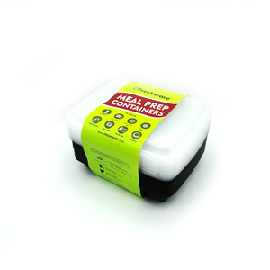 32 oz 2 /3 ngăn bữa ăn chuẩn bị Hộp Ăn Trưa Chất lượng cao nhựa Takeaway <span class=keywords><strong>container</strong></span> lưu trữ thực phẩm với nắp JT-32 - Product Image 5