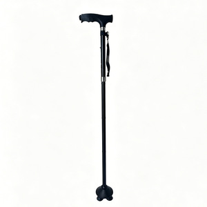 Bâton de marche pliable télescopique en alliage d'aluminium avec lumière LED pour personnes âgées, léger, antidérapant, réglable et pliable - Product Image 5