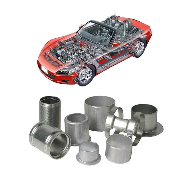 Automobilhersteller CNC-Bearbeitung Metallteile Edelstahlrohr für Automobil-Büsche mit Lackierung Oberflächenbearbeitung